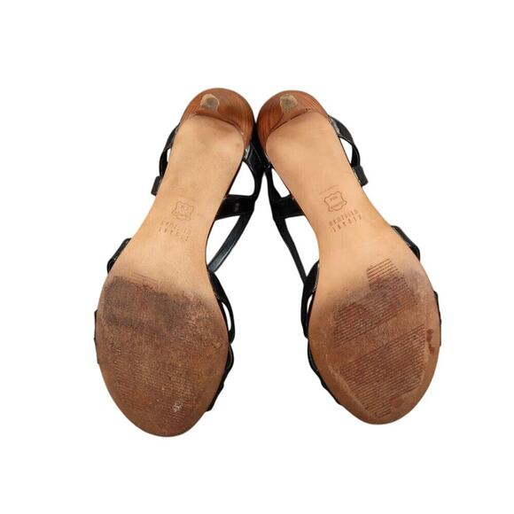 Stuart Weitzman Shoes Womens 9 Pump Slingback Strappy Heel Leather Fashion Black - Picture 12 of 16